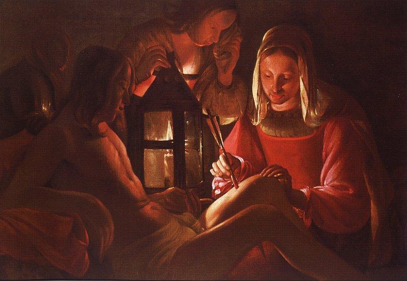 Georges de La Tour St.Irene Removing Arrows from St.Sebastian's Leg